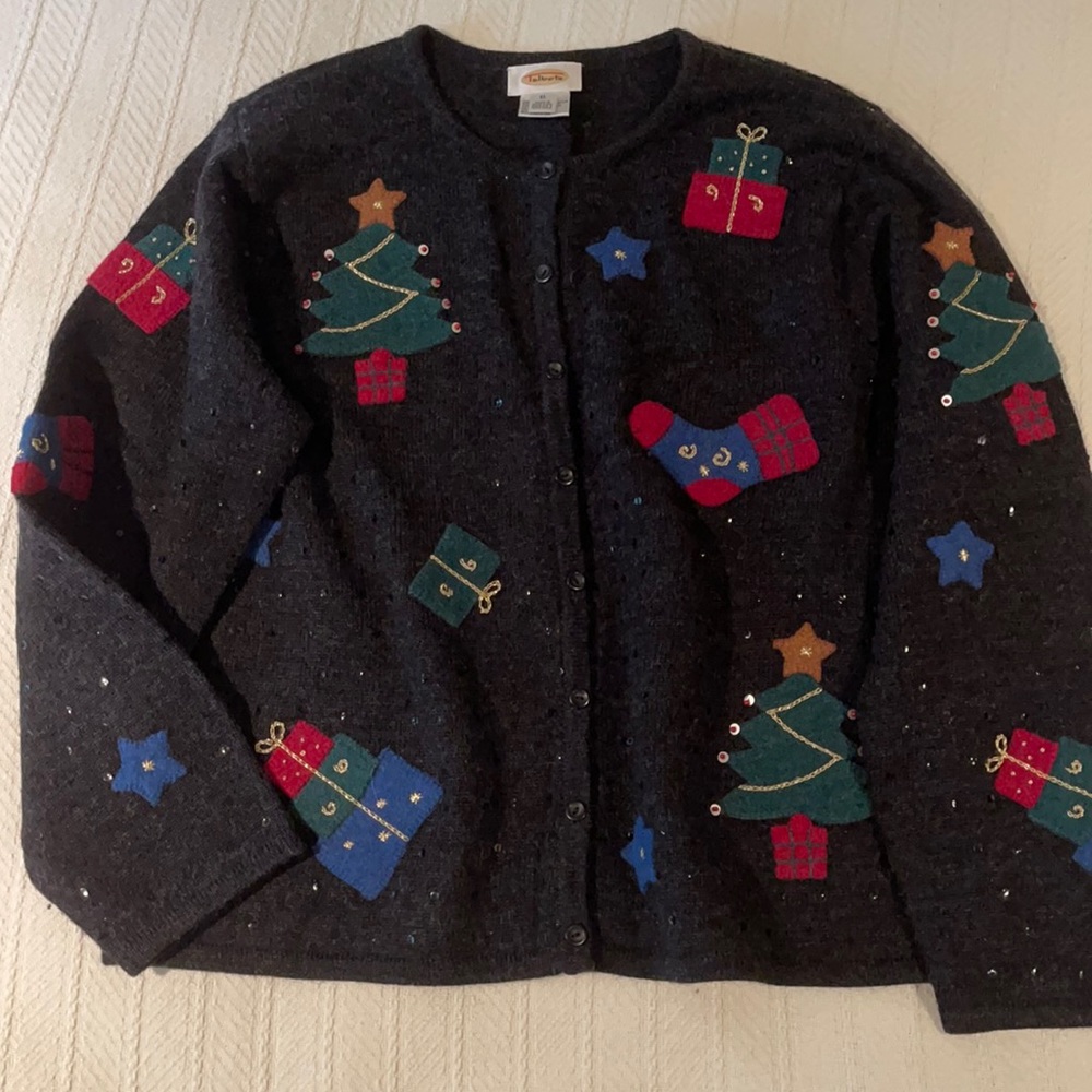 Talbots Holiday Cardigan